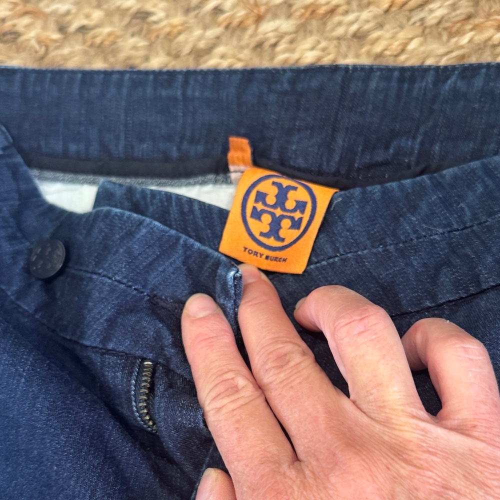Tory Burch Indigo Denim Trousers